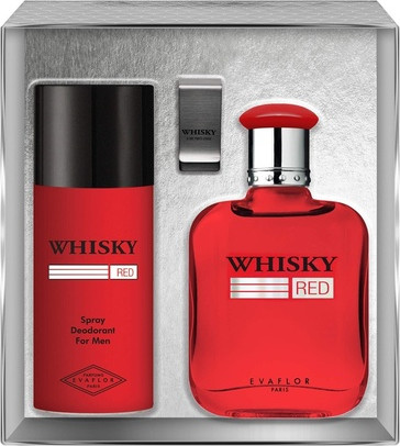 Eau De Toilette Set Evaflor Whisky Red