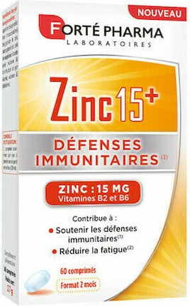 Forté Pharma Zinc 15 Planshetlari