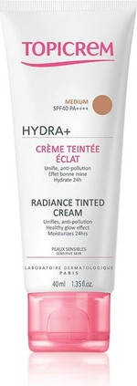 Tinted Day Cream Topicrem Hydra+ Radiance Tinted Cream SPF 40