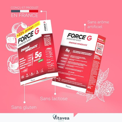 Energy Food Supplement Vitavea Force G Booster Shot