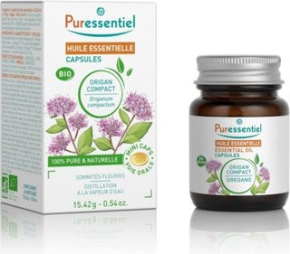 Capsules Puressentiel Compact Organic Oregano Essential Oil