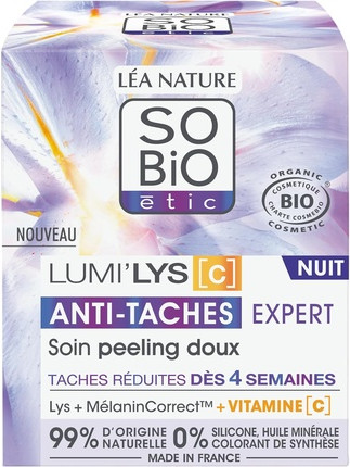 Cream Sobio Etic Lumi'lys C Gentle Night Peeling Care Anti-Spot