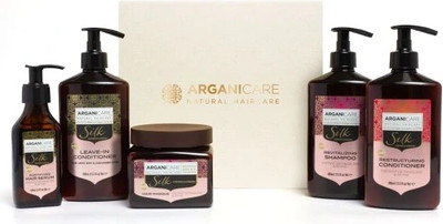 Haarpflege Sets Arganicare Coffret Silk Noel 2024 5 Behandlungen