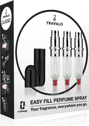 Nachfüllbares Sprühset Travalo Classic HD Bag Sprays Set mit 3 Nachfüllungen