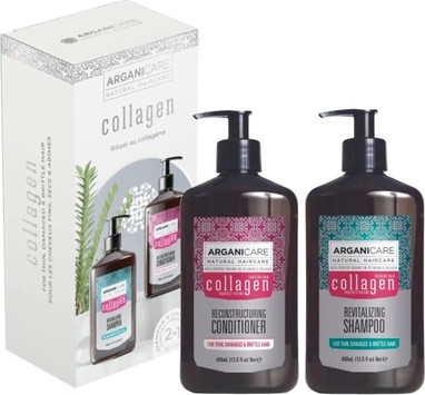 Shampoo und Spülung Set Arganicare Collagen