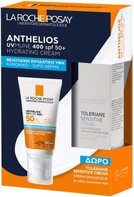 Sun Care Set La Roche-Posay Anthelios Uvmune 400 Hydrating Cream Spf50+ & Toleriane Sensitive Cream