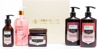 Hair Care Set Arganicare Christmas Silk Set 2024 Treatments