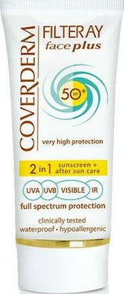 Sunscreen Coverderm Filteray Face Plus SPF50