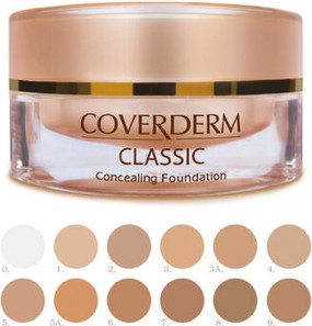 Тональный крем Foundation Coverderm Classic Waterproof Concealing Foundation