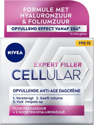 Day Cream Nivea Cellular Expert Filler Hyaluronic Acid Antiage Spf15