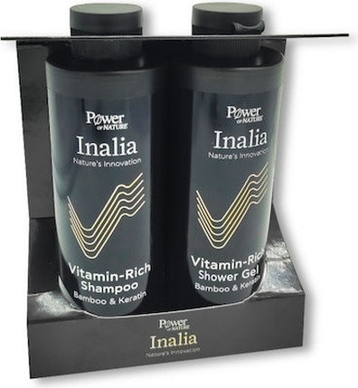 Hair Care Set Inalia Vitamin-Rich Shampoo And Shower Gel Bamboo Keratin