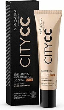 Color Correcting Cream Madara Citycc Hyaluronic Antipollution Color Correcting Cream LSF 15 Medium