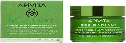 Reichhaltige Texturcreme Apivita Bee Radiant Zeichen der Hautalterung und Müdigkeit