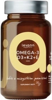 Vitamin Serum Levann Ja Omega-3 + D3 + K2 + E
