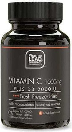 Капсулы Pharmalead Витамин C 1000мг плюс D3 2000 МЕ