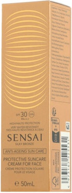 Creme Sensai Silky Bronze Schützende Sonnencreme für das Gesicht LSF 30