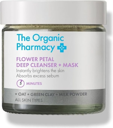Cleansing Cream The Organic Pharmacy Flower Petal Deep Cleanser + Mask