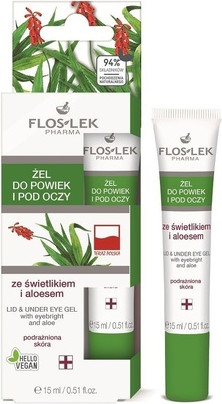 Гель Floslek Lid & Under Eye Gel с очанкой и Алоэ Вера