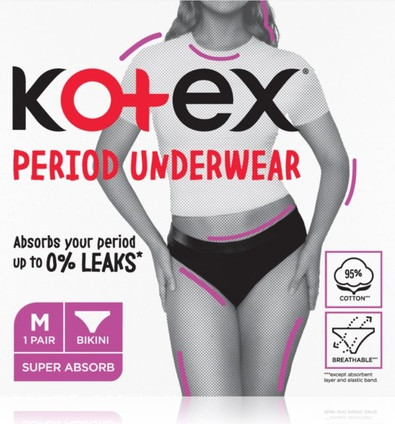 Менструальные трусики Kotex