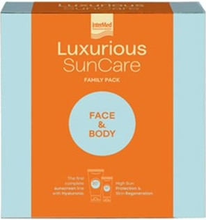 Luxurious Sun Care Sonnenschutz-Set Luxuriöses Sonnenpflege Intermed Luxuriöses Sonnenpflege Familienpackung - Sonnenschutz für das Gesicht LSF 50 75 ml + Sonnenschutz für den Körper LSF 30 200 ml