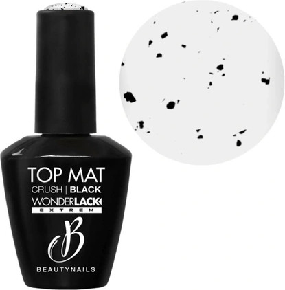 Top Coat Beautynails We Top Mat Crush Black
