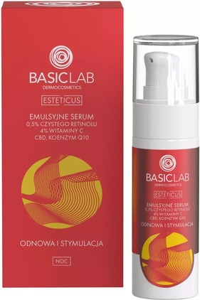Serum Estetica Emulsion Serum With 0.5% Pure Retinol, 4% Vitamin C, Cbd, And Coenzyme Q10
