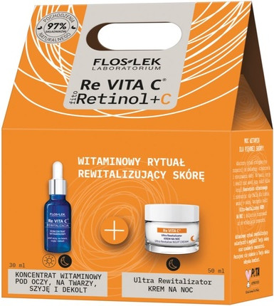 Facial Care Sets Floslek Revita C Fitoretinol C Cream and Concentrate Set