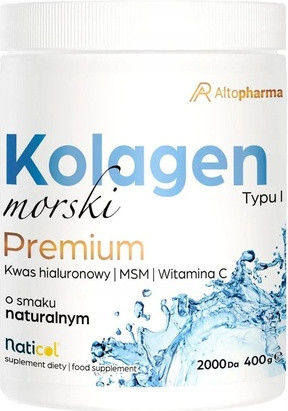 Dietary Supplement Altapharma Marine Collagen Premium Type I with MSM, Hyaluronic Acid, and Vitamin C