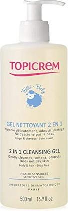 Cleansing Gel Topicrem Baby Care Organic 2 in 1