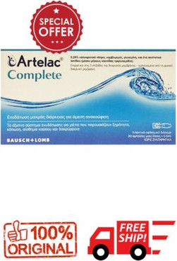 Eye Lubricant Drops Bausch and Lomb Artelac Complete