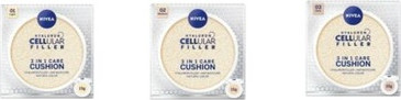 Foundation Nivea Cellular Filler Hyaluronic Acid 3-in-1 Cushion Foundation SPF 15 Hydrating