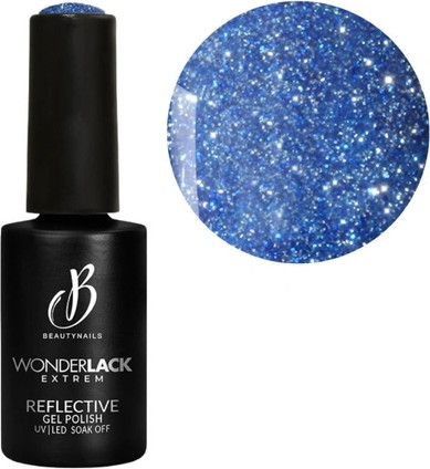 Nagellack Beautynails We Reflektierendes Blau Nagellack