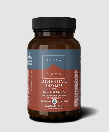 Terranova Verdauungsenzyme mit Probiotika Komplex Vegicaps