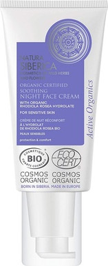 Night Cream Natura Siberica Bio-Certified Soothing Night Face Cream