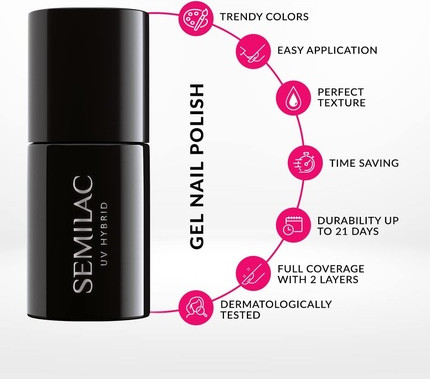 UV Hybrid Nagellack Semilac Mardi Gras