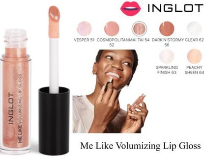 Lip Gloss Inglot Me Like Volumizing Lip Gloss Sparkling Finish 63