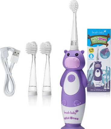 Schallzahnbürste Brush-Baby Wild Ones Nilpferd