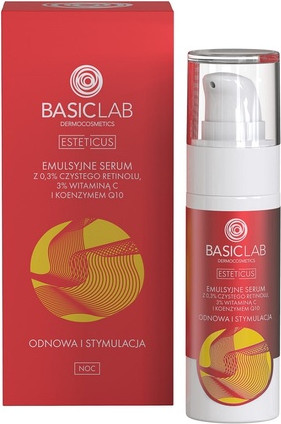 Serum Estetica Esteticus Emulsion Serum With 0.3% Pure Retinol, 3% Vitamin C, And Coenzyme Q10