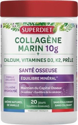Mineral Supplement Superdiet Marine Collagen for Bone Health and Mineral Balance