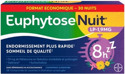 Nahrungsergänzungsmittel Bayer Euphytose Night
