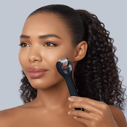Micro Needle Roller Geske Smartappguidedtm Microneedle Face Roller 9 in 1 with Rose Quartz