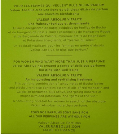Eau de Parfum Valeur Absolue Vitalite
