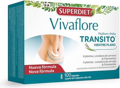 Kapseln Superdiet Vivaflore Transit Schlanker Bauch