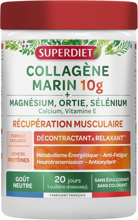 Food Supplement Superdiet Marine Collagen for Muscle Recovery and Relaxation