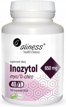 Dietary Supplement Aliness Inositol 650 Myo/D-Chiro
