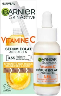 Serum Garnier Skin Active Vitamin C Serum gegen dunkle Flecken