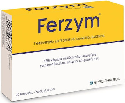 Diätisches Ergänzungsmittel Specchiasol mit nützlichen Bakterien, Vitaminen B und Ballaststoffen