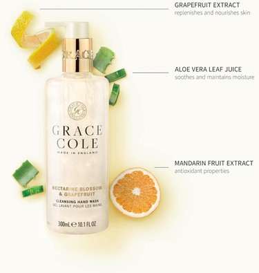 Набор по уходу за руками Grace Cole Nectarine Blossom & Grapefruit