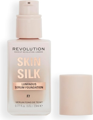 Serum Foundation Makeup Revolution Skin Silk Leichte bis mittlere Deckkraft mit Hyaluronsäure