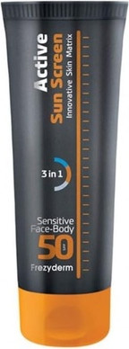 Солнцезащитный крем Frezyderm Active Active Sun Screen Sensitive Face-Body SPF50+